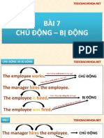 Bài 7&8 - Chủ Động Và Bị Động + Mđqh