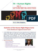 GE8074 - Human Rights: Evolution of The Human Right Magna Carta