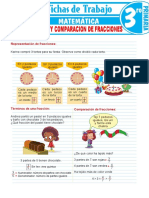 Lectura Escritura y Comparacion de Fracciones para Tercer Grado de Primaria