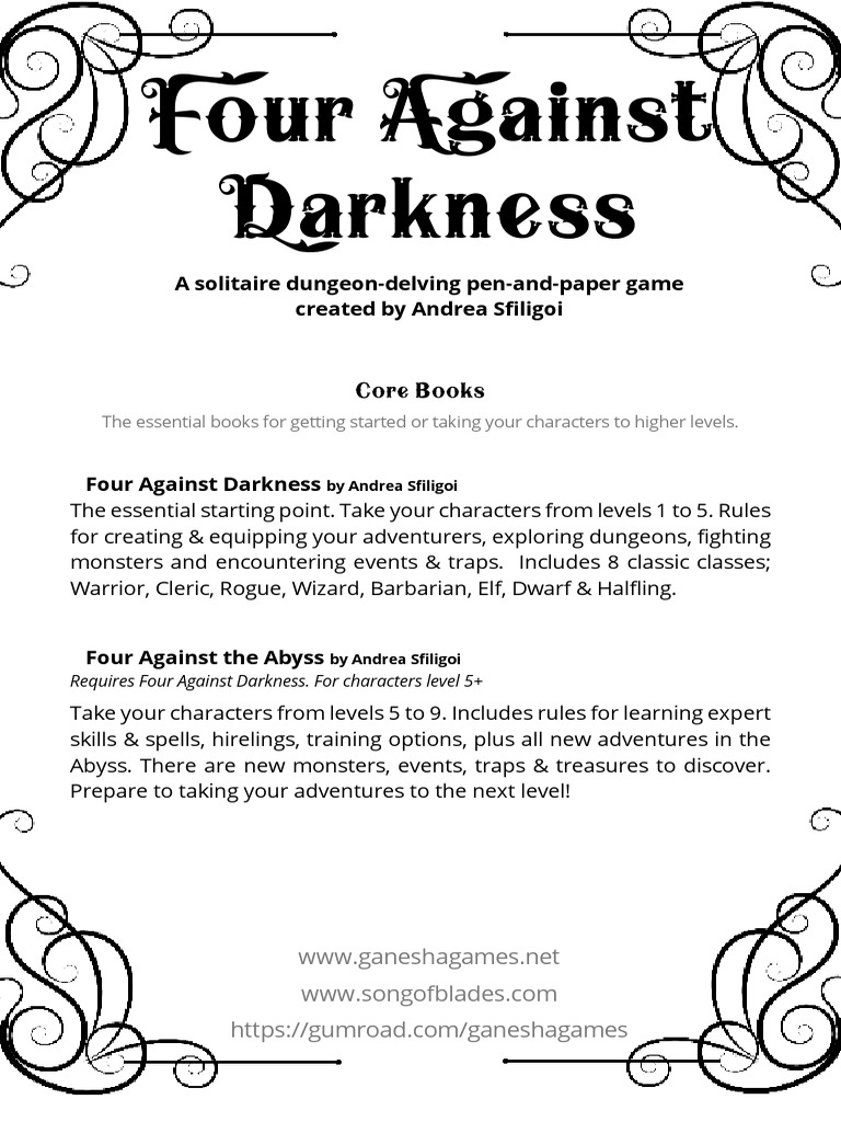Four Against Darkness Game Expansions | PDF | Young Adult