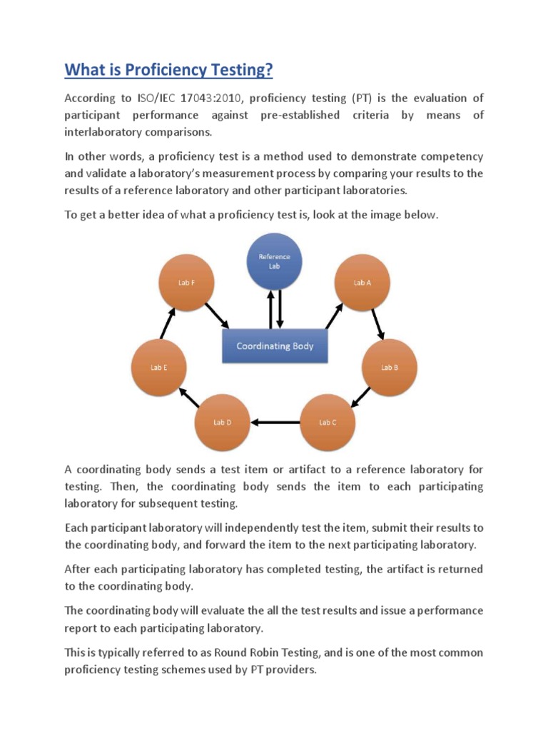 ISO 17025 Proficiency Testing | PDF | Standard Score | Science
