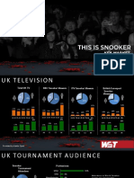 UK TV Demographics and Audiences for Snooker