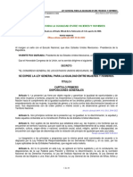 Ley General para La Igualdad Entre Hombres y Mujeres