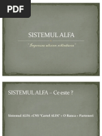 Prezentare Sistemul Alfa