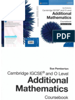 Additional Maths Book by Sue Pemburton (2nd Edition)