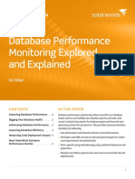 Database Performance Monitoring Explored Explained