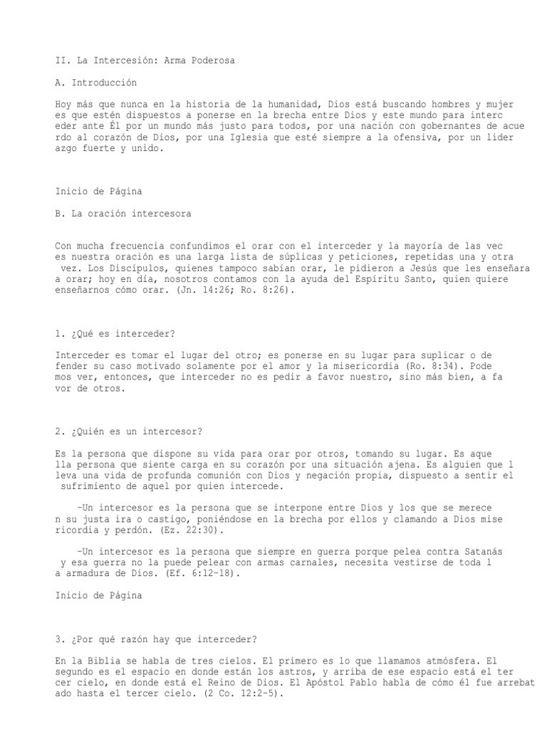 Que Es Un Intercesor Oracion Satan