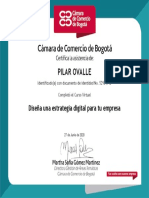 Certificado Diseña Una Estrategia Digital para Tu Empresa