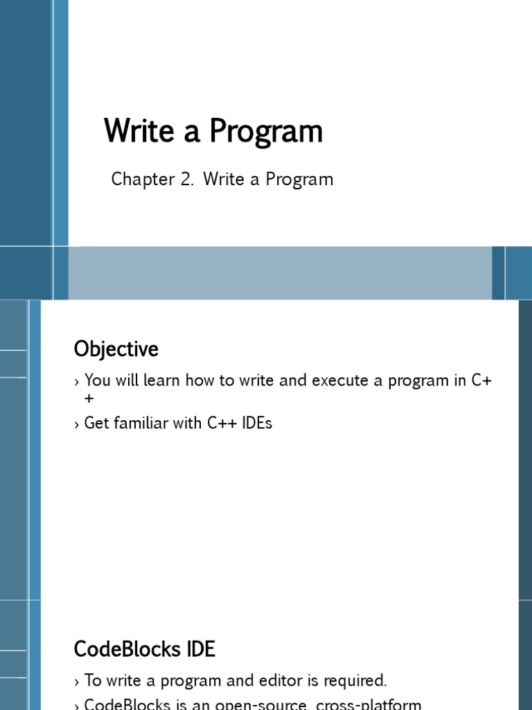 C env setting and write a program download free pdf integrated