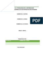 T.S.U. Tecnologias de La Informacion Àrea: Desarrollo en Software Multiplataforma