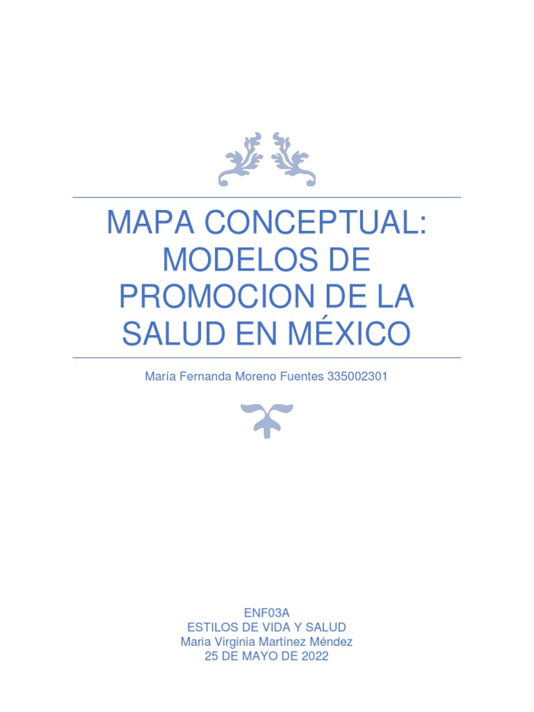 Mapa Conceptual de Promoción de la Salud | PDF | Comportamiento ...