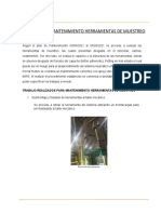 Informe de Mantenimeinto de Herramienta Muestreo