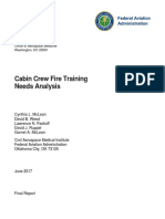 Cabin Crew Fire Training Needs Analysis: DOT/FAA/AM-17/11