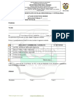 Acta de Escrutinio Por Sede. Elecciones 2022