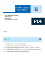 Pyrophoric Ignition Hazards in Typical Refinery Operations