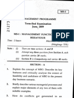 MS-L: Mana Xtffitjcrions And: - Management Programme Term-End Examination) Uner. 2A09