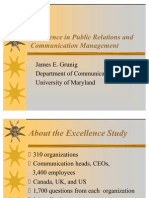 Excellence in Public Relations and Communication Management, James E. Grunig, Sveuciliste Maryland, SAD