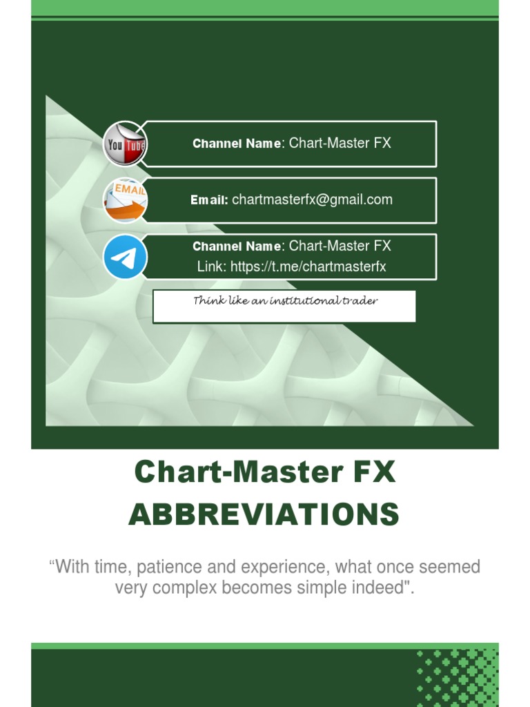 Chart Master FX Abbreviations Version 2021 | PDF | Economics ...