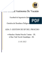 ADA 5. GESTION DE RP DEL PROCESO