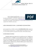 Ação de Obrigação de Fazer CC Danos Morais - Paulo Cesar e Icg Serraleria