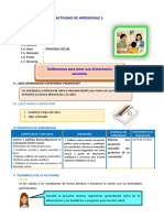 D1 A2 SESION Deliberamos para Tener Una Alimentación Saludable.