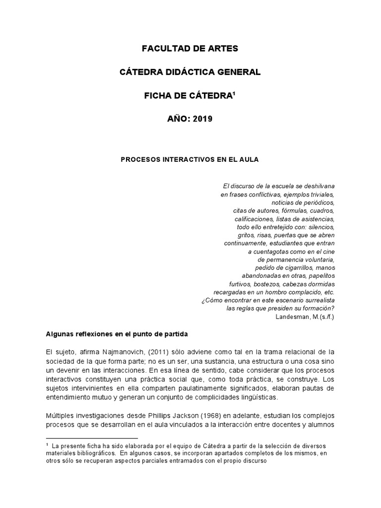 Didáctica General | PDF | Salón de clases | Método de enseñanza