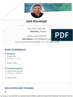 Zaid Zu CV