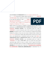 Base Acta Notarial de Nombramiento