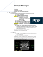 Artrologia Articulações