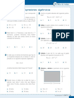 2018 Mat6p U6 Ficha Trabajo Expresiones Algebraicas