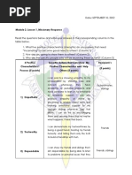 Module 2, Lesson 1 - Missionary Response - CHAN, BEA JORISSE