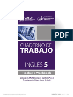 CUADERNO DE TRABAJO| INGLÉS 5 Teacher ́s Workbook