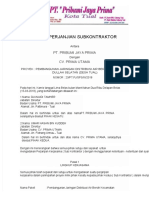 PDF Surat Perjanjian Subkontraktordocx