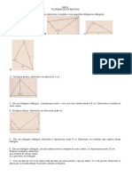 Lista 2 Teorema de Pitágoras