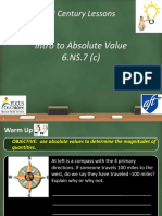 L-16a 6.NS.7c Intro To Absolute Value SML