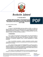 RJ 166 2022 ONP JF Directiva Sobre La Aplicacion de Lineamientos Previsionales. APOSTILLADO HR 160290 2022R R R R VF PDF