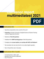 Convenor Report MMT 2021