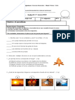 Evaluación Diagnostica Ciencias