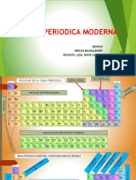 La tabla periódica moderna: configuración electrónica y familias de elementos