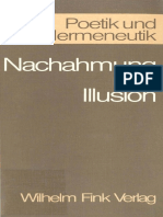 (Poetik Und Hermeneutik 1) Hans Robert Jauß - Nachahmung Und Illusion (Kolloquium Gießen Juni 1963, Vorlagen Und Verhandlungen) - Wilhelm Fink (1969)