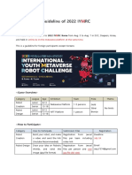 Guideline For 2022 IYMRC