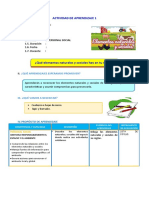 D1 A2 SESION ¿Qué Elementos Naturales y Sociales Hay en Tu Región