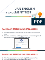 Panduan English Placement test 