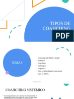 Tipos de coaching en