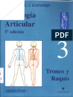 Fisiología Articular Kapandji 5a Edición Tomo 3 Tronco y Raquis