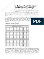 Rangkaian Seri Dan Paralel Resistor