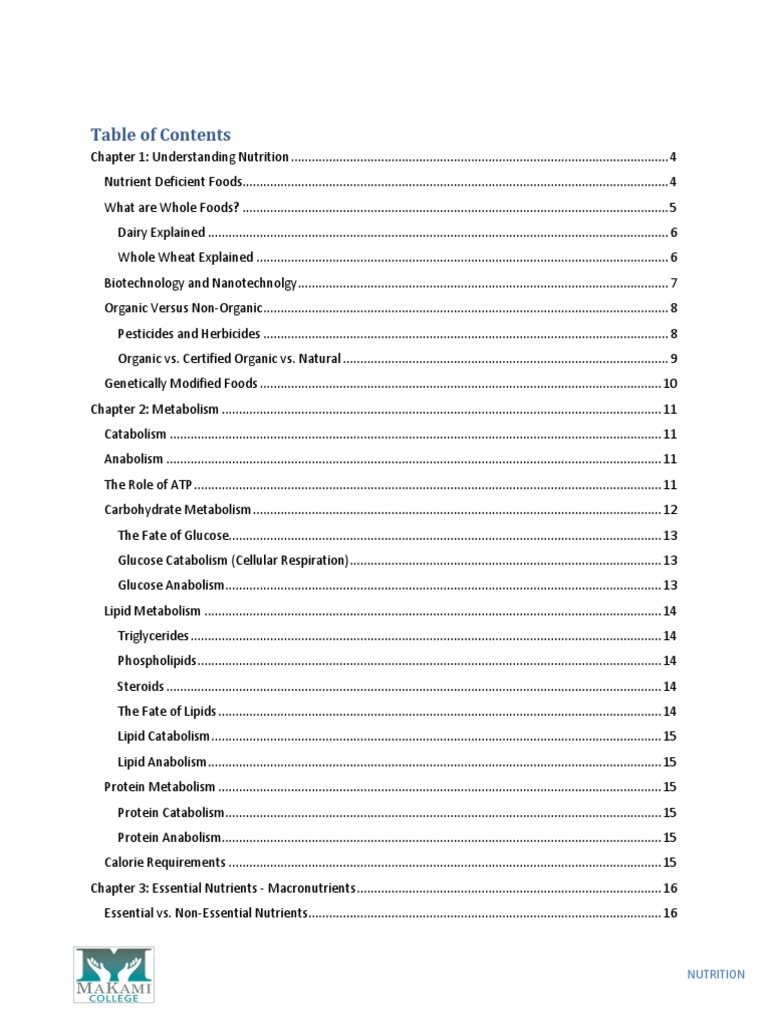 Hosa Nutrition Study Guide Pdf