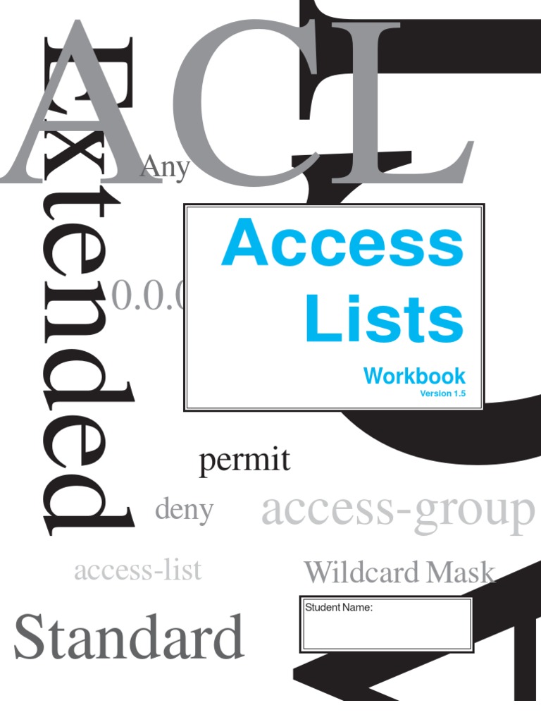 Access Control Lists: A Comprehensive Guide | PDF | Router (Computing ...