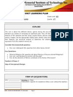 Unit Learning Plan For Modular - Online Learning Template
