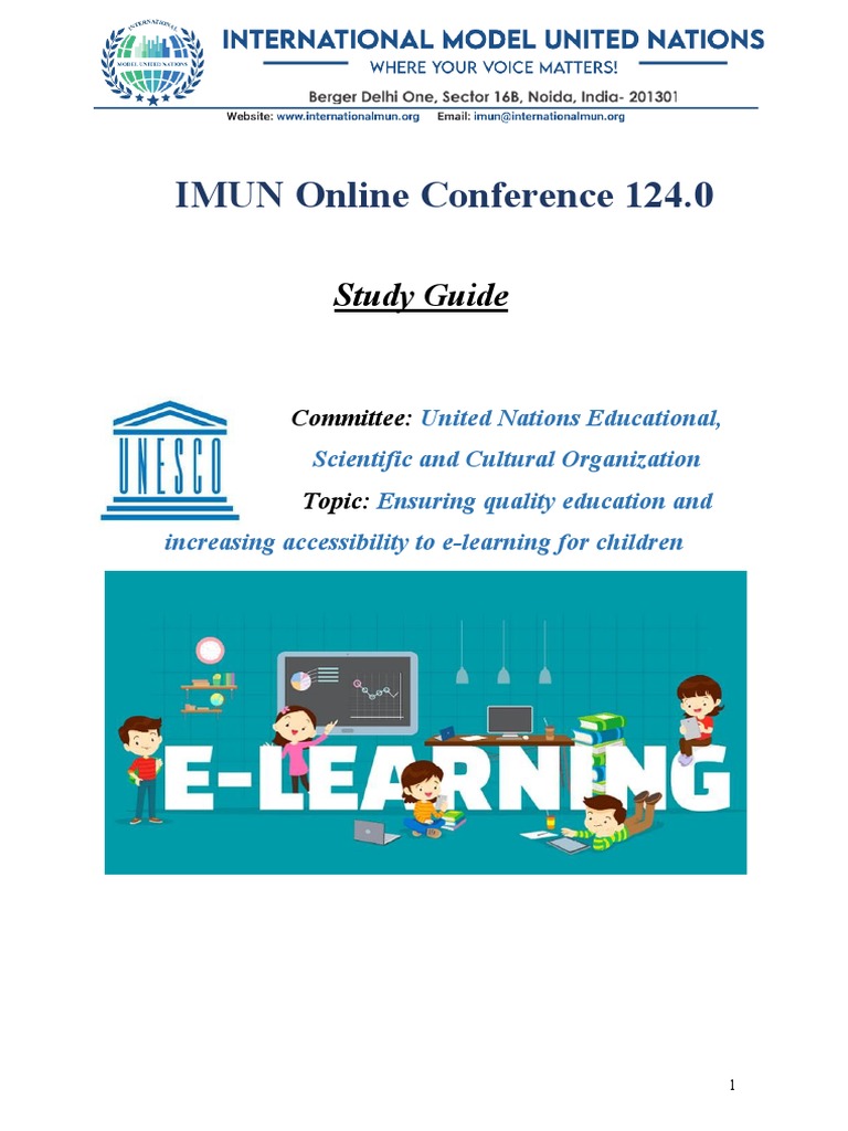 Study Guide UNESCO International MUN Online Conference 124.0 PDF
